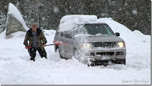 Shoveling Man