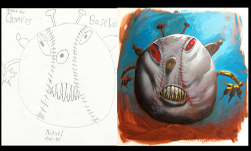 add baseball Monster Engine brings  childrens drawings to life (12 Photos)