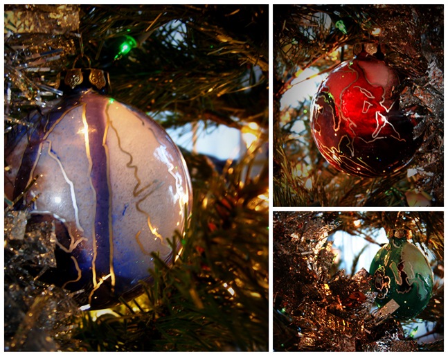 Holiday Tree Ornament Collage