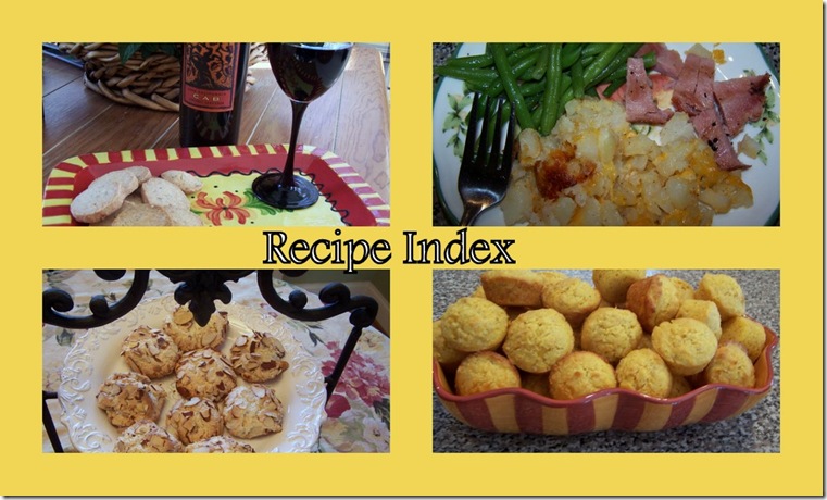Recipe Index Header