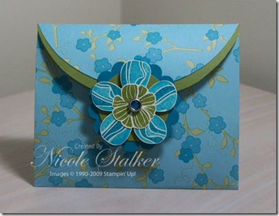 Eastern Blooms Envelope Gift Card Holder