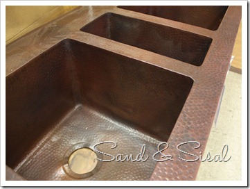 hammered sink