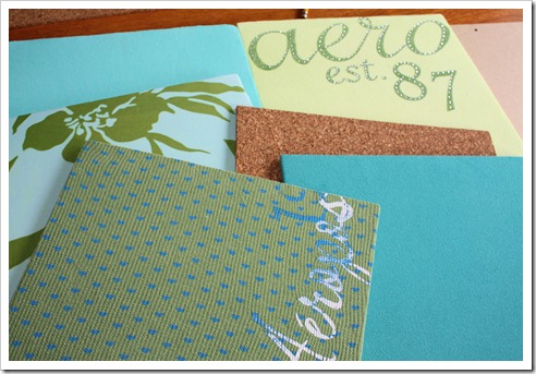 fabric covered style tiles