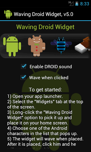 【免費個人化App】Waving Droid Widget-APP點子