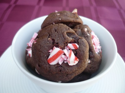 chocolate peppermint crinkles 2