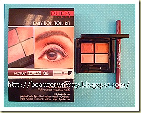 Pupa 4 eyes kit eyeshadow palette daily bon ton beaute runway