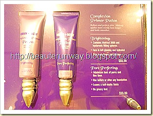 urban decay brigtening primer potion and pore perfecting primer potions