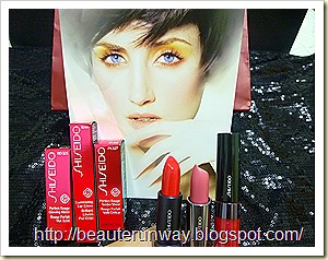 Shiseido perfect rouge tender sheer glow matt luminizing lip gloss close up