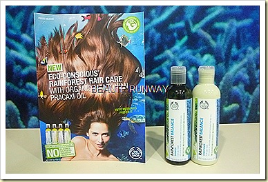 The Body Shop Ec-conscious Rainforest Hair Care Balance Shampoo and conditioner