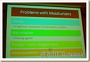 Problem with moisturiser