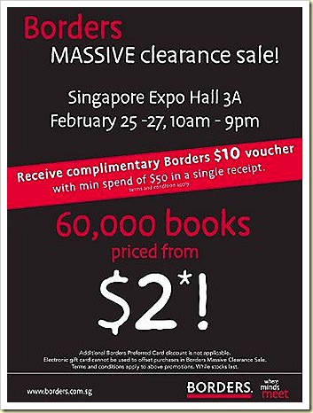 Borders Sale Books Annual Clearance