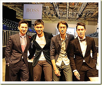 Frank Cintamani, Julian Hee, Philip Huang and Utt at MENS FASHION WEEK 2011 SINGAPORE,