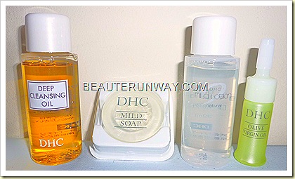 DHC Trial Kit - Deep Cleansing Oil, Mild Soap, Mild Lotion and Olive Virgin oil Watsons Singapore