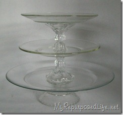Glass dessert plate - My Repurposed Life®