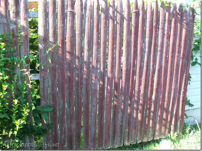 repurposed stockade fence