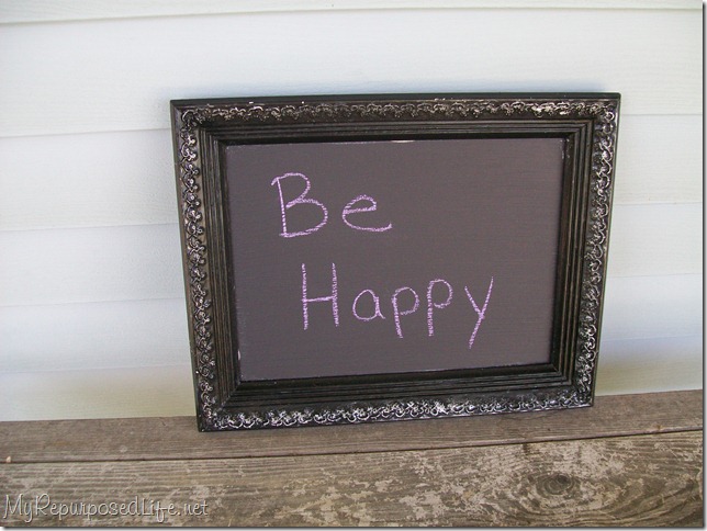 be happy diy chalkboard