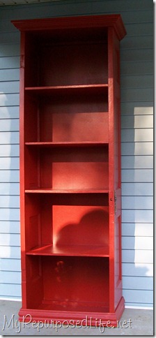 door repurposed bookshelf