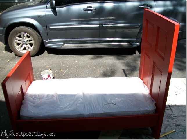 toddler bed from a door
