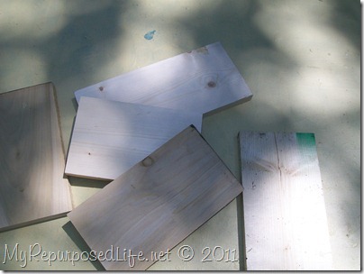 using scrap wood to build a birdhouse