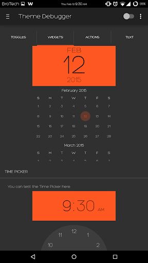 Deep Orange Cm12 theme