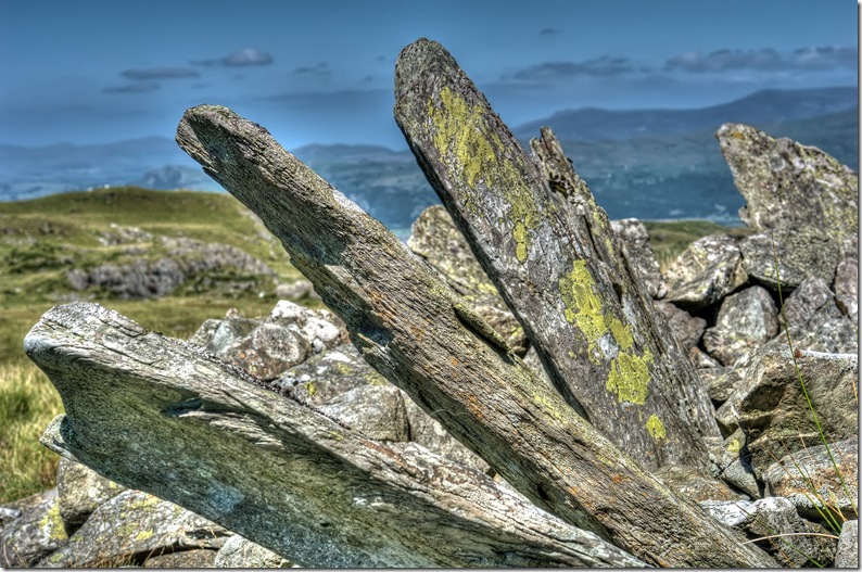 bryn cader faner bronze age ring cairn snowdonia close up