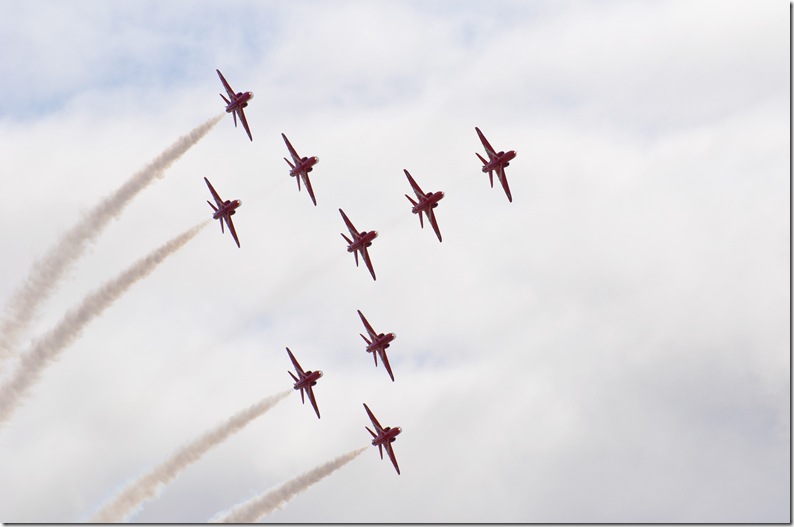red arrows all banking in formation copy
