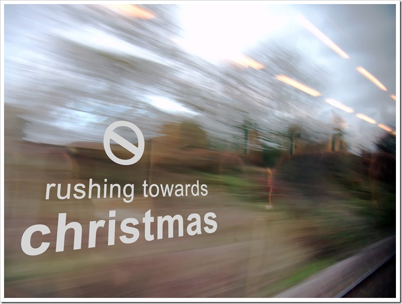 no rushing towards christmas 2
