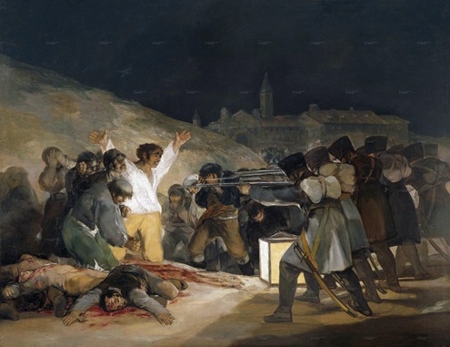 The 3rd of May 1808 in Madrid the executions on Principe Pio hill (1814)s