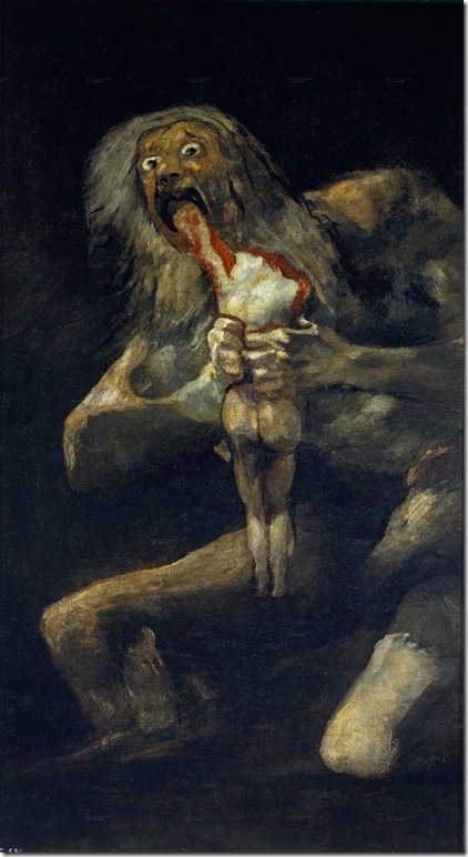 Saturn devouring one of his sons