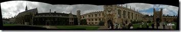 Panoramic picture at the Trinity's College