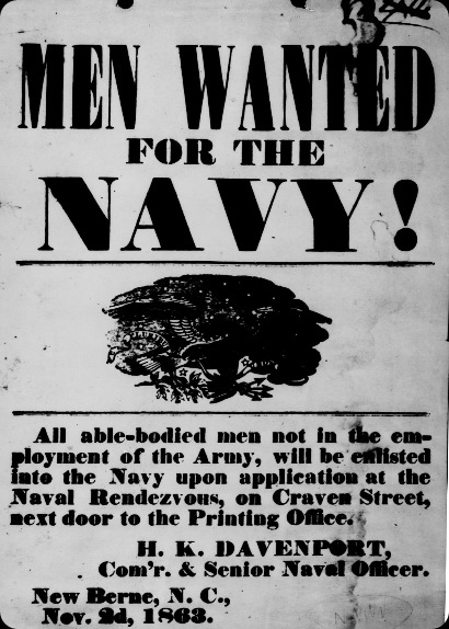 Navy Recruiting Poster 1863