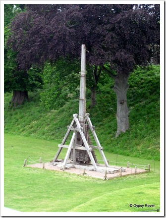 Trebuchet in the grounds of Cardiff Castle.