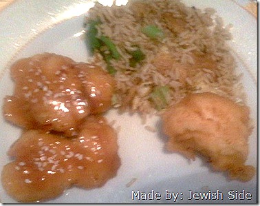 sesame chicken & Chinese Rice