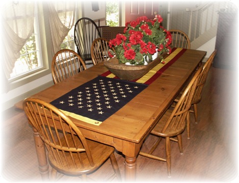 Table with Flag 3