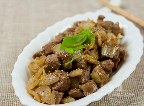 黑椒牛柳粒 Black Pepper Beef Stir Fry