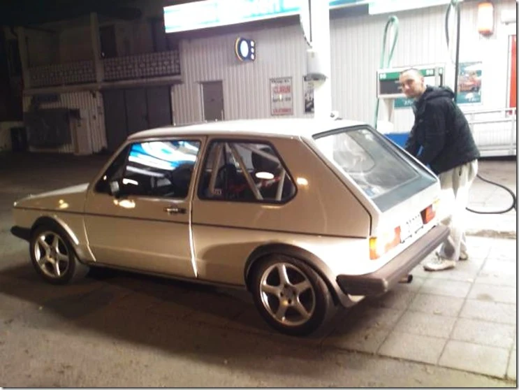 My old white VW Golf GTi Mk1 1983