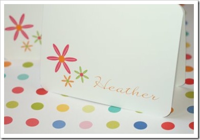 bright flower notecard