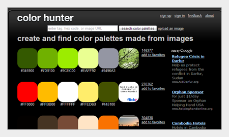 tips pemilihan warna untuk desain grafis menggunakan colorhunter