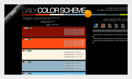 tips pemilihan warna untuk desain grafis menggunakan dailycolorscheme