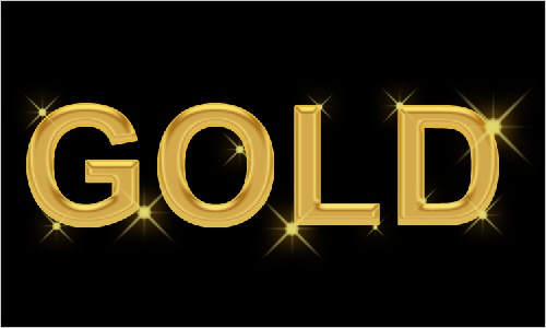 Gold Text Effects Photoshop