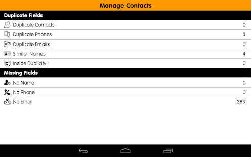 eContacts:Phonebook Backup Pro Screenshots 9