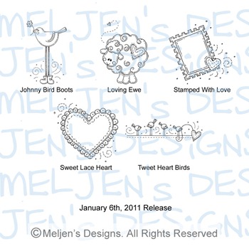 Meljens Designs January 6th Release Display
