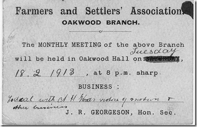 Notice of meeting Oakwood FSA