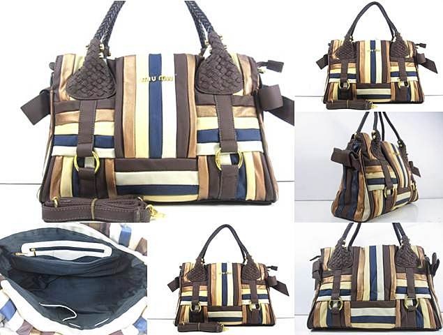 Tas Miu-Miu Woven Medium Tote 23548 Coklat kopi ( Miu-Miu Woven Medium Tote 23548 Brown Coffee )     