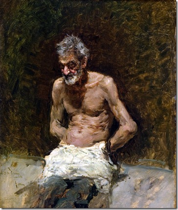Mariano Fortuny - Viejo al sol (1871)