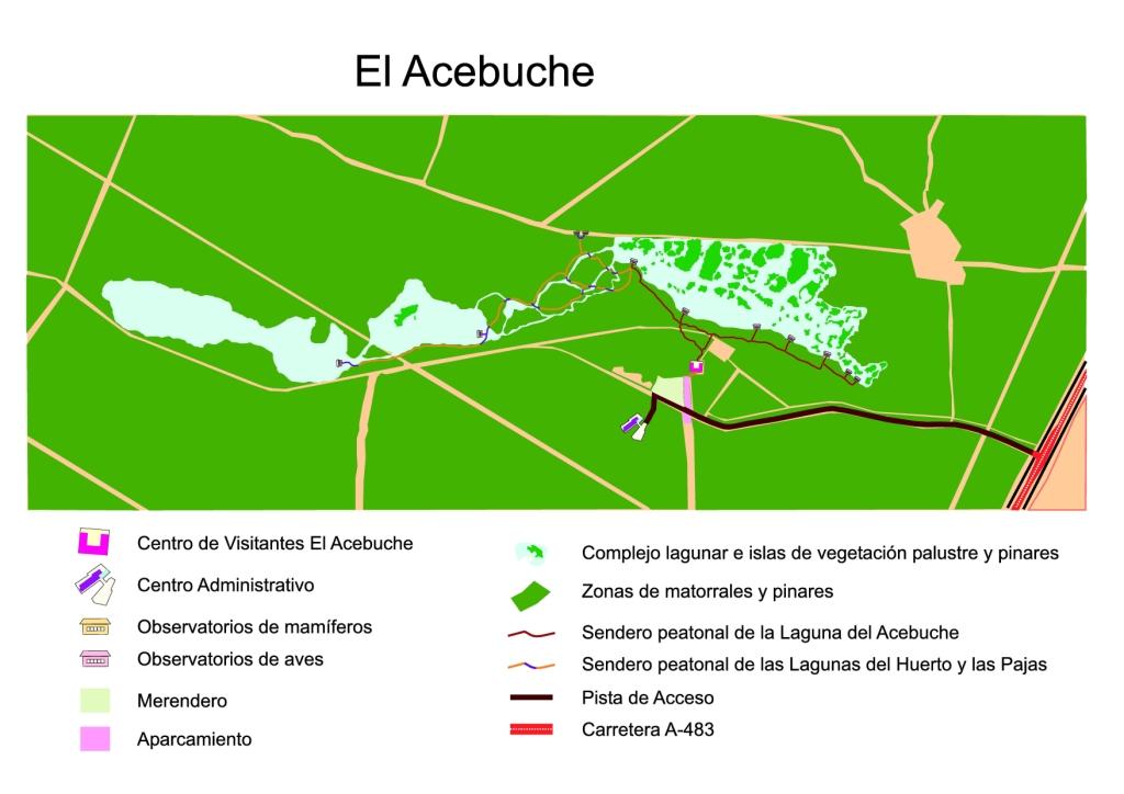 Mapa sendero El Acebuche