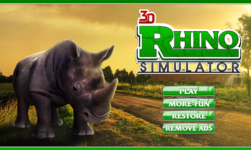 3D愤怒的犀牛模拟器游戏