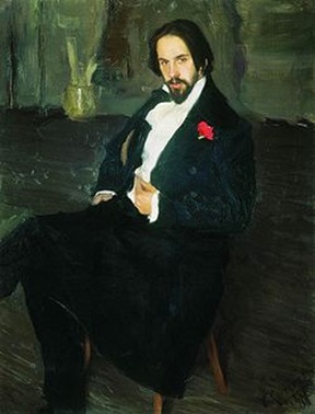 Борис Кустодиев - портрет Ивана Билибина, 1901
