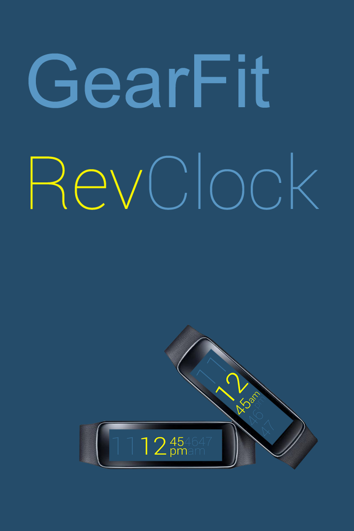 Gear Fit Revolution Clock Screen 1