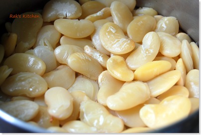 cooked double beans cooked double beans